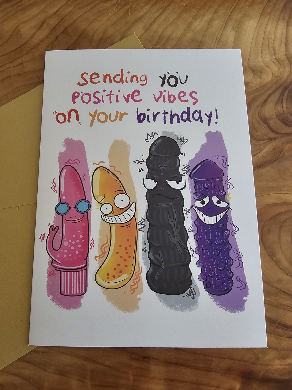 Playful Birthday Card with Colorful Characters - Picture 2 of 5